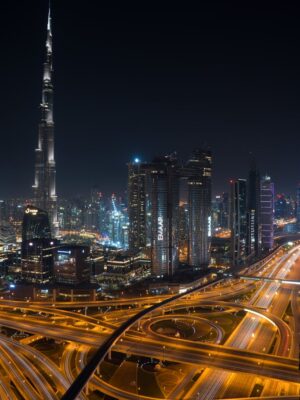 burj Khalifa by night